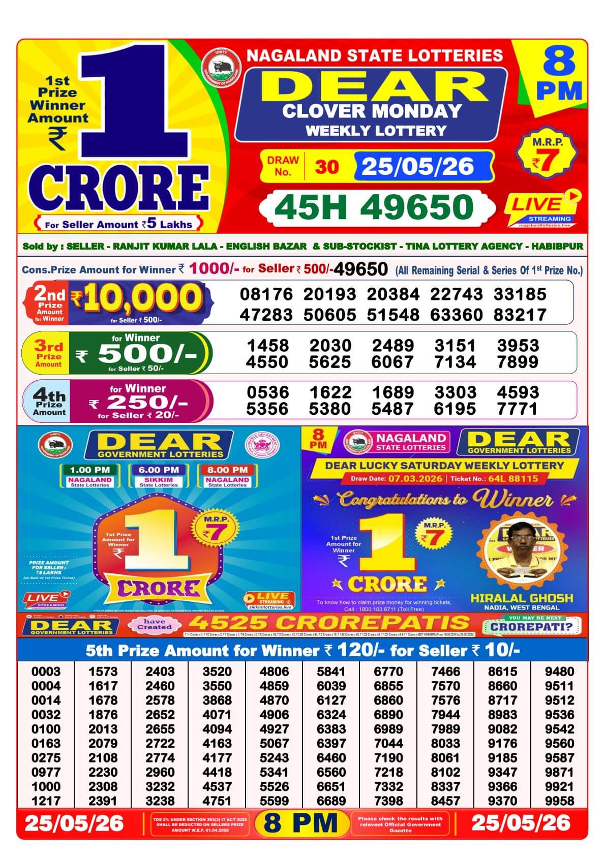 Lottery Result