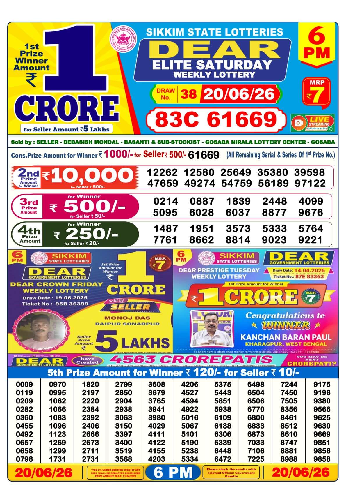 Lottery Result