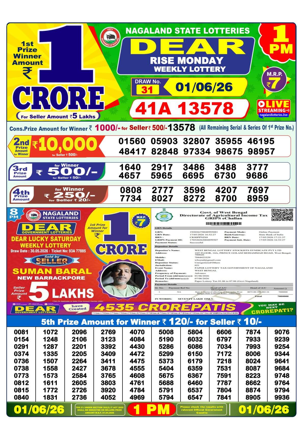 Lottery Result