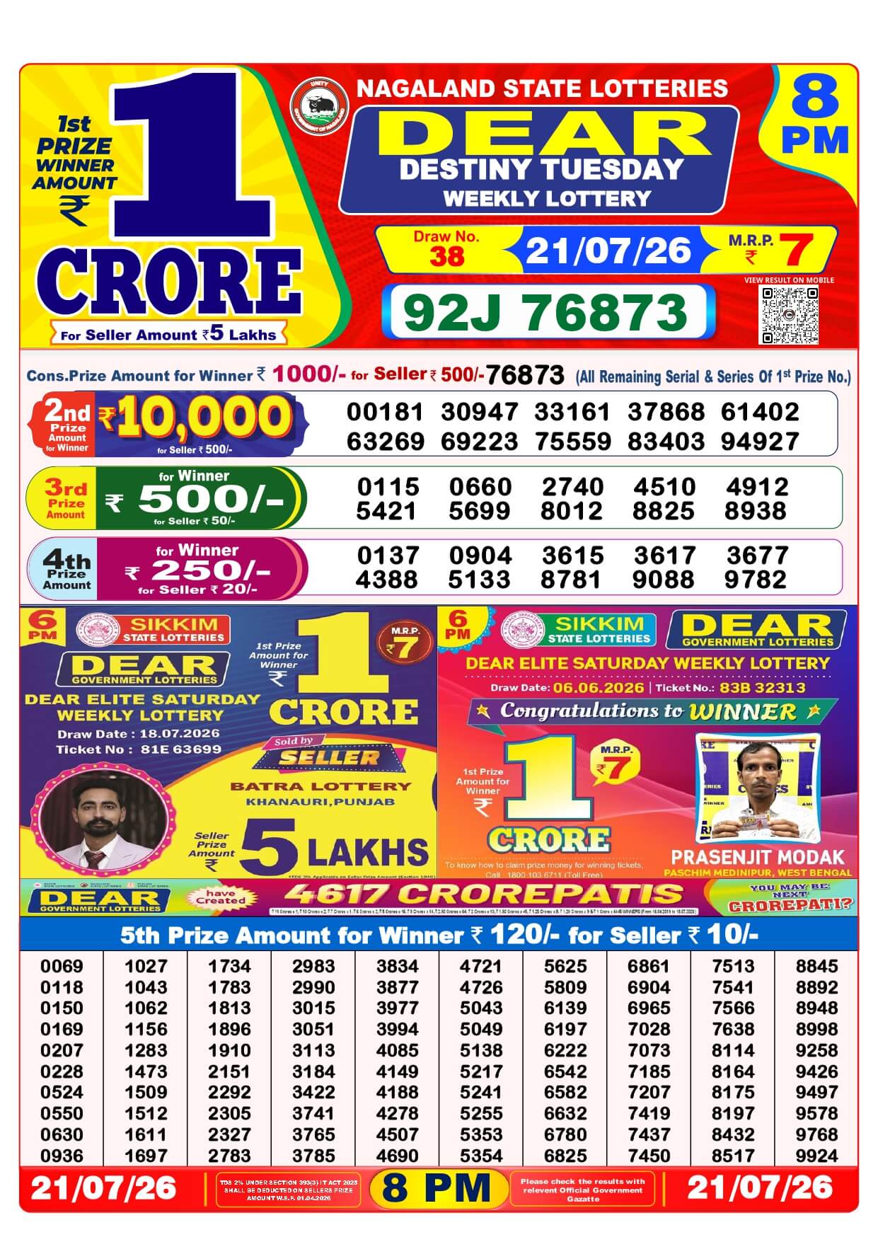 Lottery Result