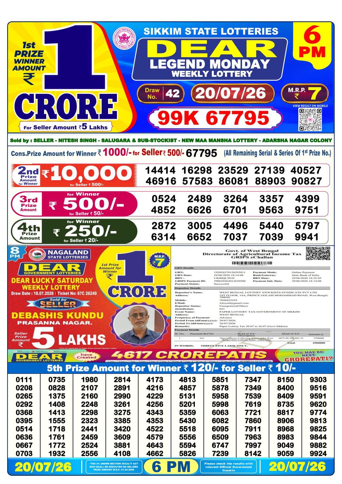 Lottery Result