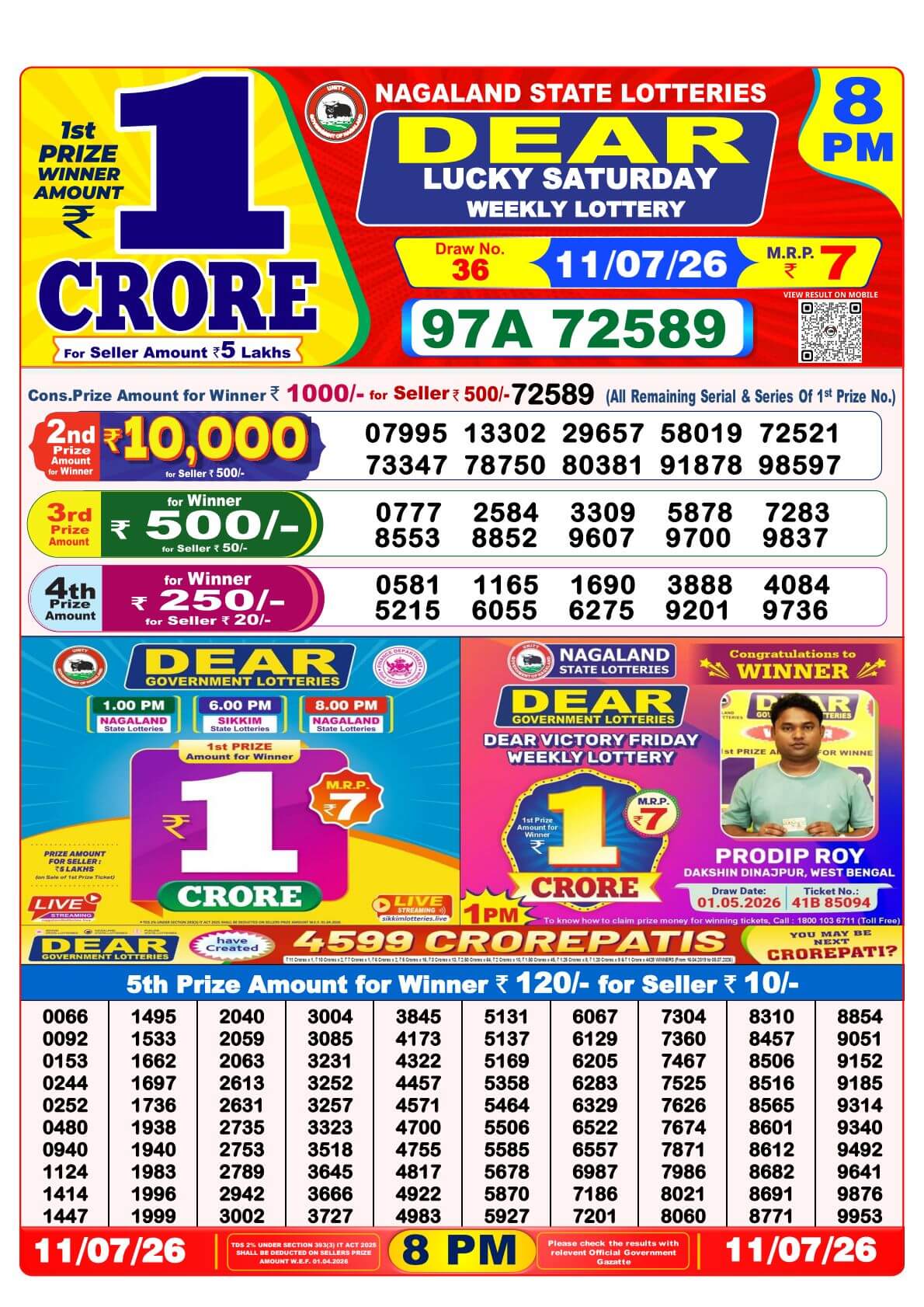 Lottery Result